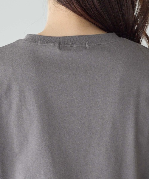 each(イーチ)の「オーガンジー切替ペプラムカットソートップス(Tシャツ/カットソー・レディース・グレー/ホワイト/ブラック・FREE)」の9枚目の写真