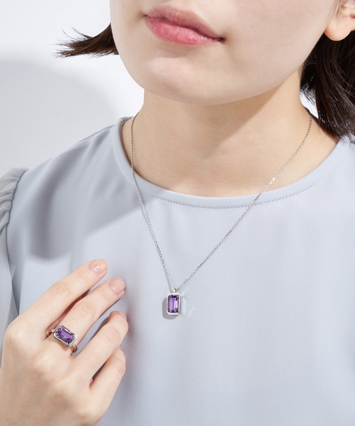 festaria bijou SOPHIA(フェスタリアビジュソフィア)の「SV925 ライトアメシスト リング(リング・レディース・シルバー・9号/13号/11号)」の5枚目の写真