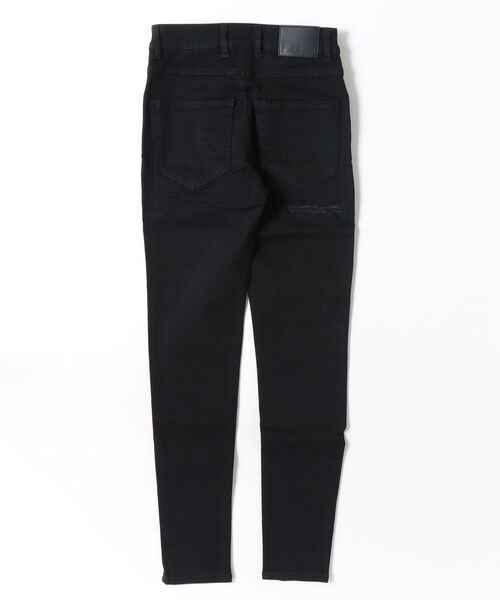 COOK JEANS（クックジーンズ）の「ダメージ加工スキニーパンツ（その他パンツ・メンズ・ブラック・SMALL/MEDIUM/LARGE/X-LARGE/XX-LARGE）」の2枚目の写真