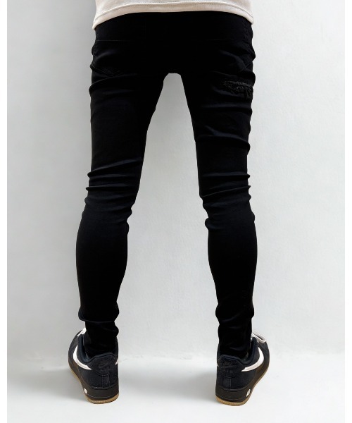 COOK JEANS（クックジーンズ）の「ダメージ加工スキニーパンツ（その他パンツ・メンズ・ブラック・SMALL/MEDIUM/LARGE/X-LARGE/XX-LARGE）」の3枚目の写真