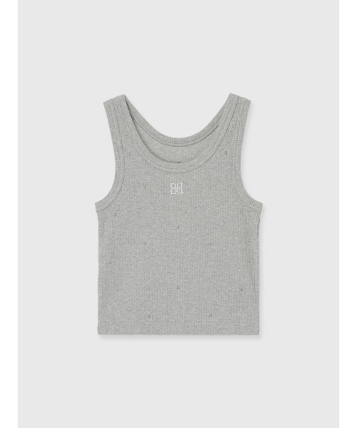 EIMY ISTOIRE(エイミーイストワール)の「PAPILLON BIJOU TANKTOP(タンクトップ・レディース・ブラック/ライトピンク/グレー/ホワイト・F)」の4枚目の写真