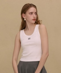 リングファスナーニットタンクトップ エイミー eimy EIMY ISTOIRE（エイミーイストワール）の「リングファスナーニット