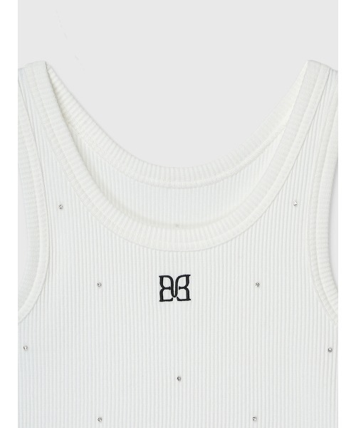 EIMY ISTOIRE(エイミーイストワール)の「PAPILLON BIJOU TANKTOP(タンクトップ・レディース・ブラック/ライトピンク/グレー/ホワイト・F)」の19枚目の写真