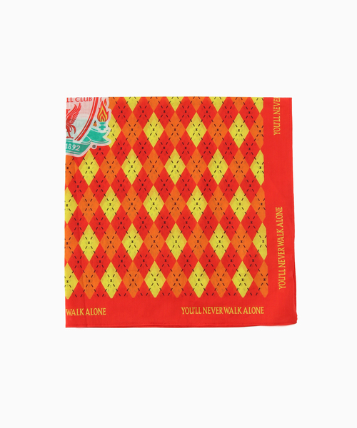 417 EDIFICE(フォーワンセブンエディフィス)の「【Liverpool FC / リバプール FC】 PRINT SCARF(バンダナ/スカーフ・メンズ・レッド/グリーン・FREE)」の2枚目の写真