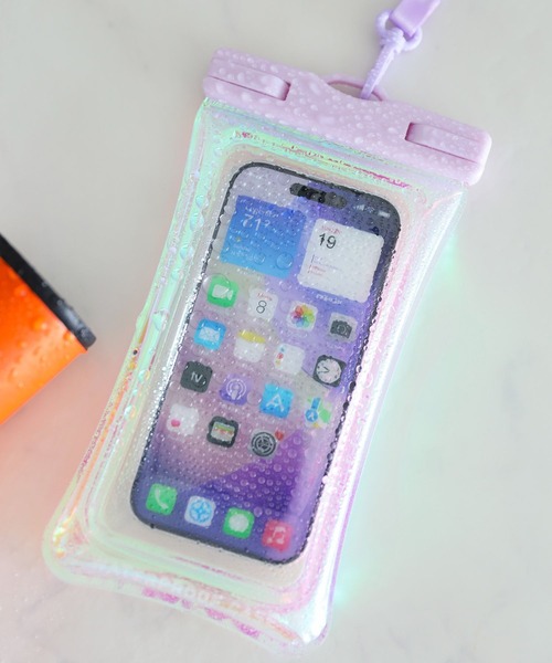 Fontaine Supreme back blue 保護ケース付きレアデック 防水スマホケース[オーロラ] / 678455（スマホケース/カバー）｜LAKOLE