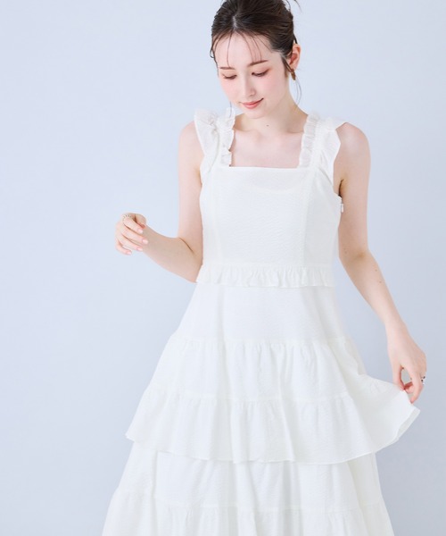 みぃ　　904545サマーセール品　お急ぎ ミラクルティアードサマーワンピース（ワンピース）｜Audie a Muses