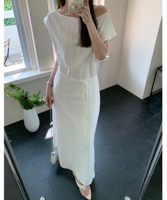 RANDOM SHIRRING ONEPIECE（ワンピース）｜CLANE（クラネ）の