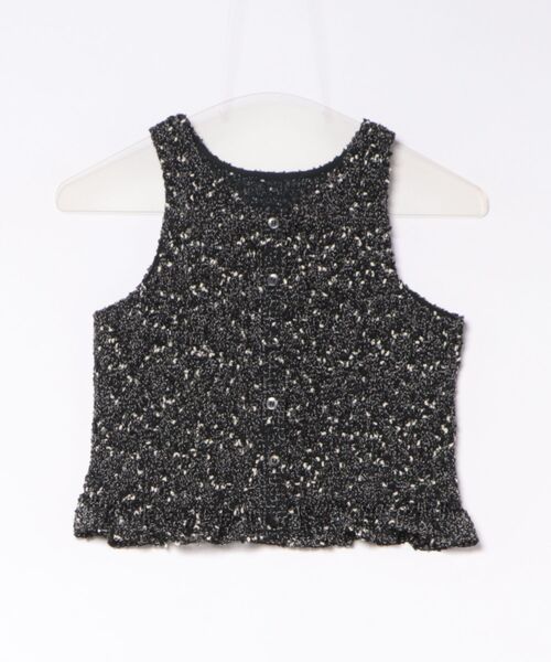 CLANE(クラネ)の「CLANE/クラネ/GATHER NO SLEEVE TOPS(ベスト・レディース・ブラック/アイボリー・1)」の13枚目の写真