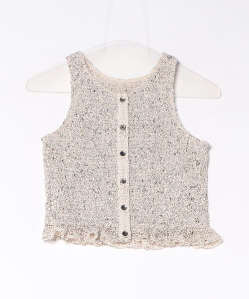 CLANE(クラネ)の「CLANE/クラネ/GATHER NO SLEEVE TOPS(ベスト・レディース・ブラック/アイボリー・1)」の14枚目の写真