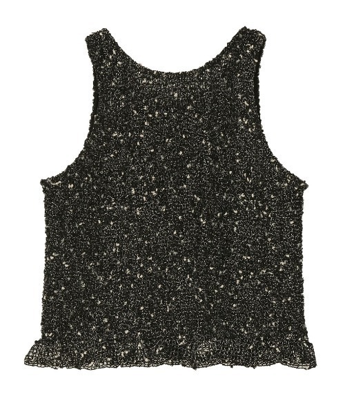CLANE(クラネ)の「CLANE/クラネ/GATHER NO SLEEVE TOPS(ベスト・レディース・ブラック/アイボリー・1)」の21枚目の写真
