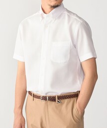 SHIPS | SHIPS:〈接触冷感〉ICE COTTON ワッフル ボタンダウン 半袖 シャツ(ビジネスシャツ)