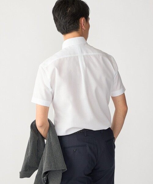 SHIPS(シップス)の「SHIPS:〈接触冷感〉ICE COTTON ワッフル ボタンダウン 半袖 シャツ(ビジネスシャツ・メンズ・ライトブルー/ホワイト/ピンク・SMALL/MEDIUM/LARGE/X-LARGE)」の6枚目の写真