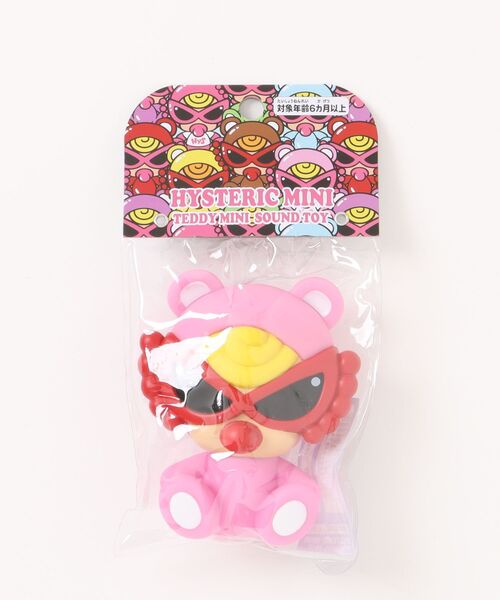 HYSTERIC MINI(ヒステリックミニ)の「TEDDY MINI SOUND TOY ぺちゃMINI(その他ベビー用品・キッズ・ピンク/ブラウン・FREE)」の2枚目の写真