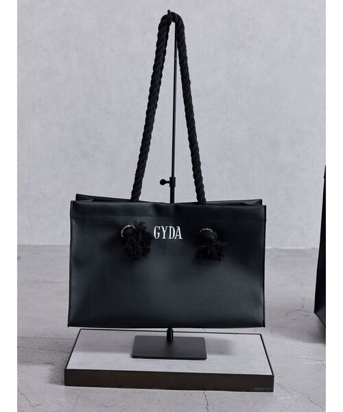 GYDA(ジェイダ)の「GYDAロープMフェイクレザートートBAG(トートバッグ・レディース・ブラック・FREE)」の2枚目の写真