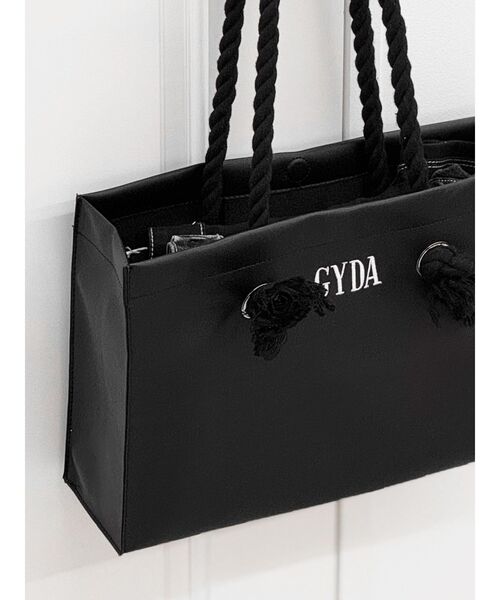 GYDA(ジェイダ)の「GYDAロープMフェイクレザートートBAG(トートバッグ・レディース・ブラック・FREE)」の4枚目の写真