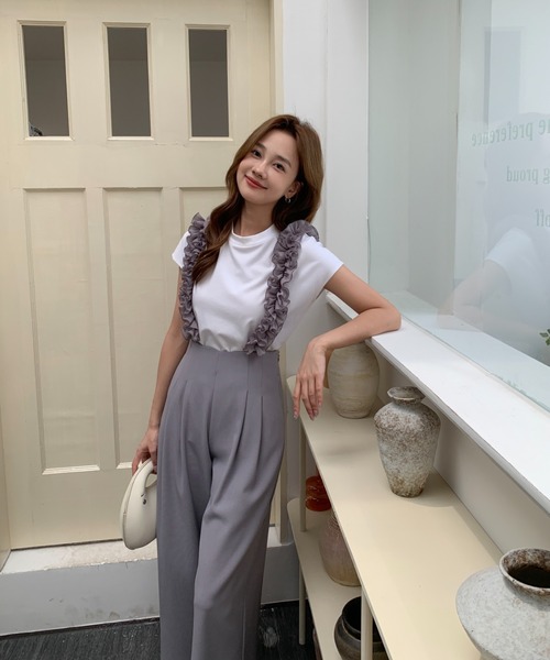 BIRTHDAY BASH(バースデイバッシュ)の「TULLE SUSPENDERS PANTS(その他パンツ・レディース・グレー・SMALL/MEDIUM/LARGE)」の6枚目の写真