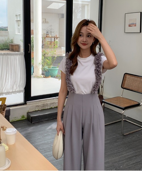 BIRTHDAY BASH(バースデイバッシュ)の「TULLE SUSPENDERS PANTS(その他パンツ・レディース・グレー・SMALL/MEDIUM/LARGE)」の10枚目の写真
