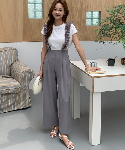 BIRTHDAY BASH(バースデイバッシュ)の「TULLE SUSPENDERS PANTS(その他パンツ・レディース・グレー・SMALL/MEDIUM/LARGE)」の9枚目の写真