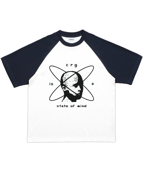 CRIGUN（クリガン）の「CRG MIND RAGLAN TEE (3color)（Tシャツ/カットソー・メンズ・ホワイト/ブラック/ブラウン・MEDIUM/LARGE/X-LARGE）」の2枚目の写真