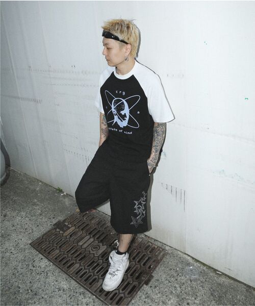 CRIGUN（クリガン）の「CRG MIND RAGLAN TEE (3color)（Tシャツ/カットソー・メンズ・ホワイト/ブラック/ブラウン・MEDIUM/LARGE/X-LARGE）」の10枚目の写真