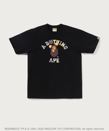 BAPE X MEDICOM TOY 30TH ANNIV. COLLEGE MILO TEE