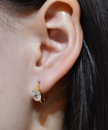 ゴールド スナップ フープ ピアス | K10YG 〈2cm〉（ピアス（両耳用