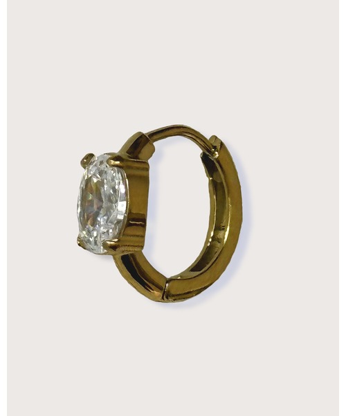 kiehtova（キエトヴァ）の「【kiehtova】VALO HOOP PIERCE/ヴァロ フープ ピアス（ピアス（両耳用）・レディース・シルバー/ゴールド・FREE）」の3枚目の写真