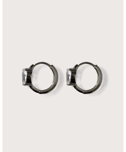 kiehtova（キエトヴァ）の「【kiehtova】VALO HOOP PIERCE/ヴァロ フープ ピアス（ピアス（両耳用）・レディース・シルバー/ゴールド・FREE）」の4枚目の写真