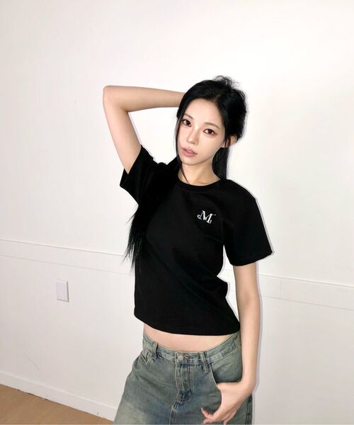 MUCENT（ムセント）の「フロムハラジュク バックレタリング 半袖Tシャツ (2カラー)（Tシャツ/カットソー・レディース・ホワイト/ブラック・FREE）」の4枚目の写真