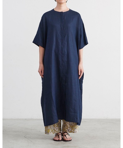 HEAVENLY(ヘブンリー)の「【 HEAVENLY / ヘブンリー 】 Linen Waist Ribbon Onepiece / リネン ウエストリボン ワンピース 2636012 DLI(ワンピース・レディース・ダークブルー/オフホワイト・FREE)」の15枚目の写真