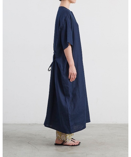 HEAVENLY(ヘブンリー)の「【 HEAVENLY / ヘブンリー 】 Linen Waist Ribbon Onepiece / リネン ウエストリボン ワンピース 2636012 DLI(ワンピース・レディース・ダークブルー/オフホワイト・FREE)」の16枚目の写真
