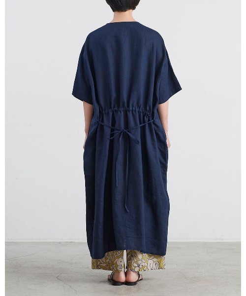 HEAVENLY(ヘブンリー)の「【 HEAVENLY / ヘブンリー 】 Linen Waist Ribbon Onepiece / リネン ウエストリボン ワンピース 2636012 DLI(ワンピース・レディース・ダークブルー/オフホワイト・FREE)」の17枚目の写真