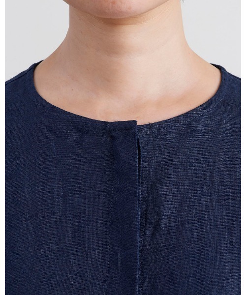 HEAVENLY(ヘブンリー)の「【 HEAVENLY / ヘブンリー 】 Linen Waist Ribbon Onepiece / リネン ウエストリボン ワンピース 2636012 DLI(ワンピース・レディース・ダークブルー/オフホワイト・FREE)」の18枚目の写真