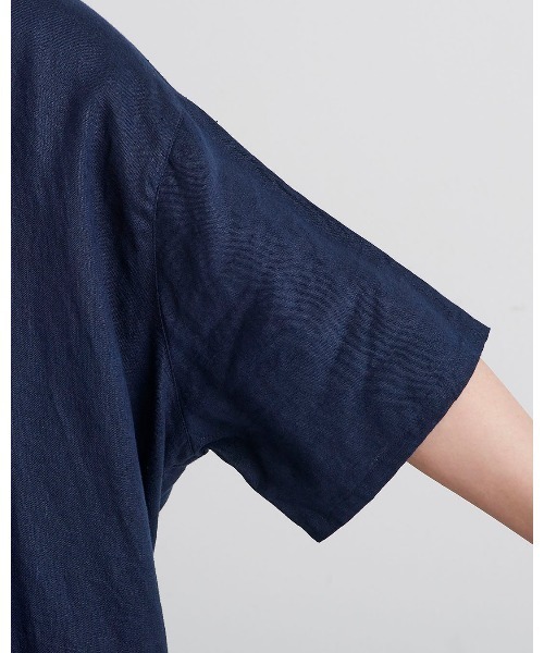 HEAVENLY(ヘブンリー)の「【 HEAVENLY / ヘブンリー 】 Linen Waist Ribbon Onepiece / リネン ウエストリボン ワンピース 2636012 DLI(ワンピース・レディース・ダークブルー/オフホワイト・FREE)」の21枚目の写真