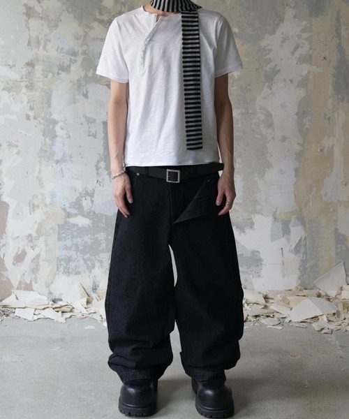 Lee fi Ne(リファイン)の「【Lee fi Ne】Phantom Dual Layer Jeans / 【リファイン】ファントムダブルレイヤードデニムパンツ<着用動画あり>(デニムパンツ・メンズ・ブラック・01/02)」の15枚目の写真