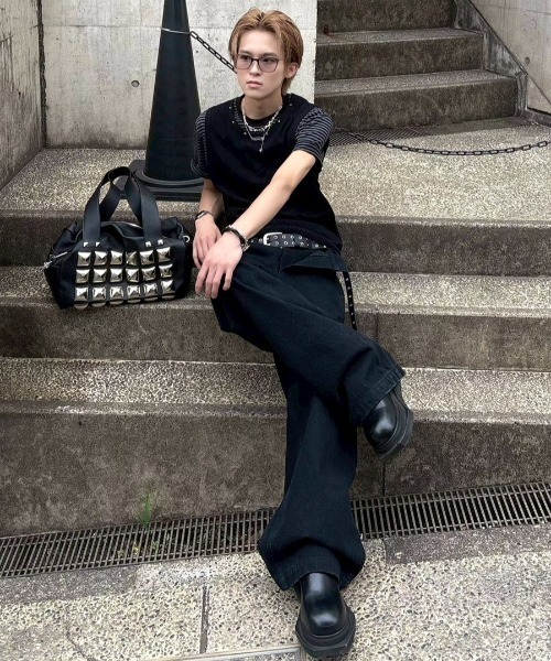 Lee fi Ne(リファイン)の「【Lee fi Ne】Phantom Dual Layer Jeans / 【リファイン】ファントムダブルレイヤードデニムパンツ<着用動画あり>(デニムパンツ・メンズ・ブラック・01/02)」の10枚目の写真