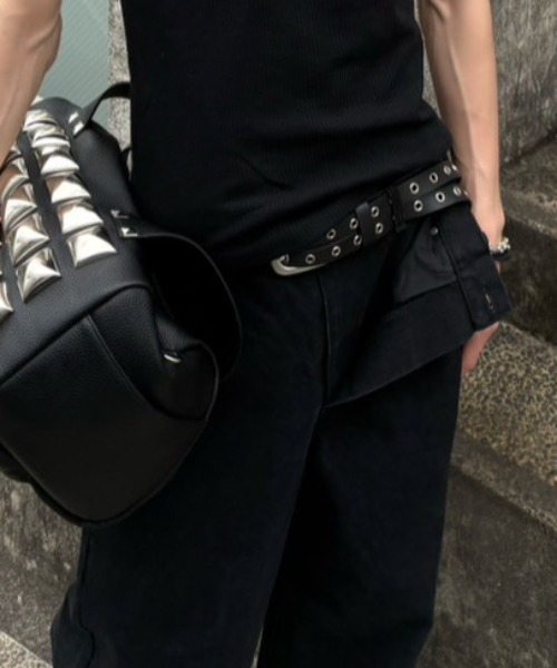 Lee fi Ne(リファイン)の「【Lee fi Ne】Phantom Dual Layer Jeans / 【リファイン】ファントムダブルレイヤードデニムパンツ<着用動画あり>(デニムパンツ・メンズ・ブラック・01/02)」の9枚目の写真