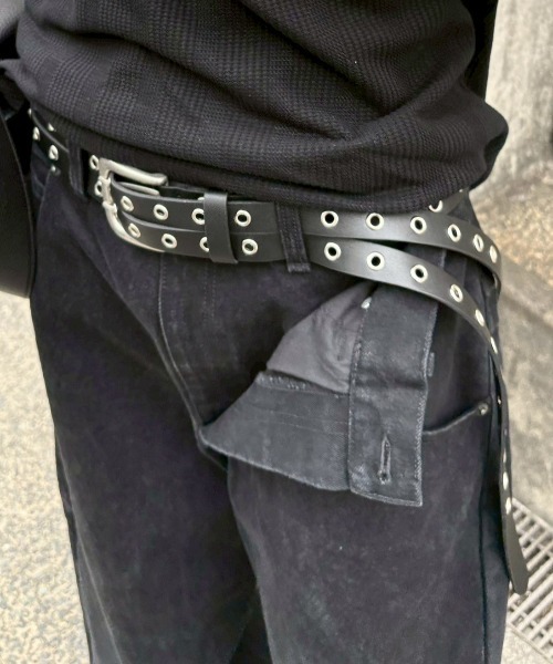 Lee fi Ne(リファイン)の「【Lee fi Ne】Phantom Dual Layer Jeans / 【リファイン】ファントムダブルレイヤードデニムパンツ<着用動画あり>(デニムパンツ・メンズ・ブラック・01/02)」の18枚目の写真