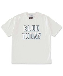 gym master × BLUE BLUE /エンブロイダリー BLUE TODAY Tシャツ
