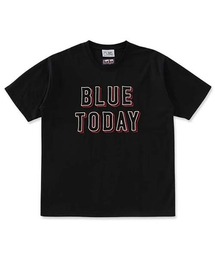 gym master × BLUE BLUE /エンブロイダリー BLUE TODAY Tシャツ