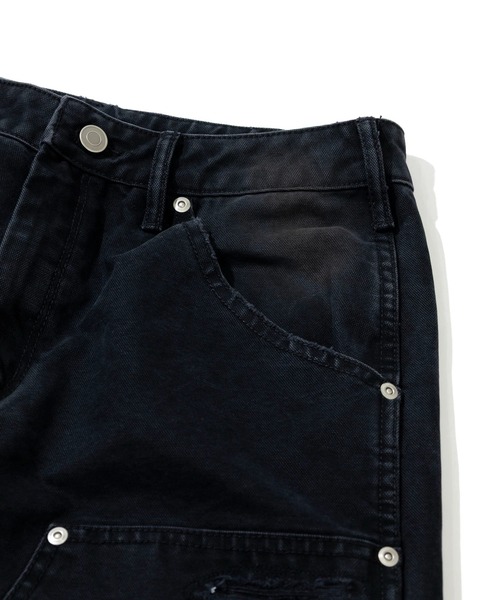 Universal Style Wear（ユニバーサルスタイルウェア）の「Universal Style Wear/ユニバーサルスタイルウェア　Damage double knee pants（その他パンツ・メンズ・ベージュ/ブラック・X-LARGE/LARGE/MEDIUM）」の12枚目の写真