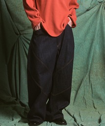 MAISON SPECIAL | 《UNISEX》Ovoid Silhouette Prime-Wide Denim Pants/オボイドシルエットプライムワイドデニムパンツ【MAISON SPECIAL/メゾンスペシャル】■セットアップ対応■(デニムパンツ)