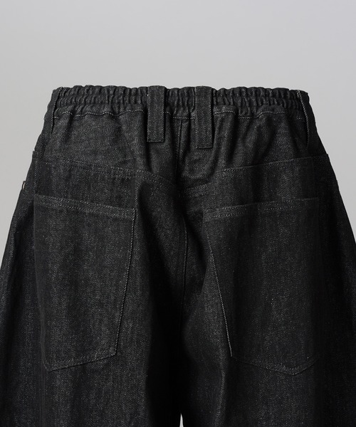 MAISON SPECIAL(メゾンスペシャル)の「《UNISEX》Ovoid Silhouette Prime-Wide Denim Pants/オボイドシルエットプライムワイドデニムパンツ【MAISON SPECIAL/メゾンスペシャル】■セットアップ対応■(デニムパンツ・メンズ・ネイビー/ブラック・2/1/0)」の21枚目の写真