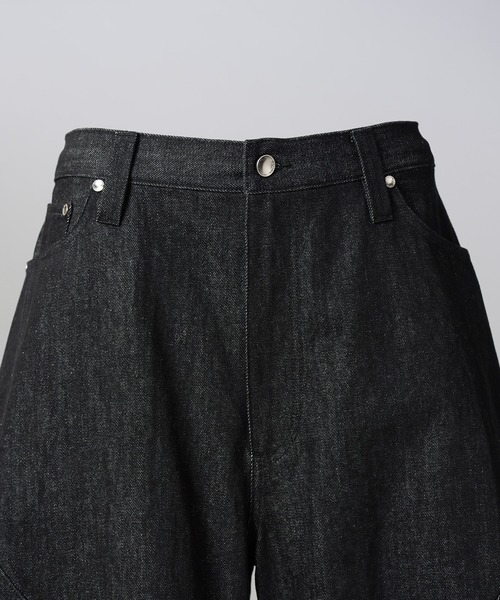 MAISON SPECIAL(メゾンスペシャル)の「《UNISEX》Ovoid Silhouette Prime-Wide Denim Pants/オボイドシルエットプライムワイドデニムパンツ【MAISON SPECIAL/メゾンスペシャル】■セットアップ対応■(デニムパンツ・メンズ・ネイビー/ブラック・2/1/0)」の18枚目の写真