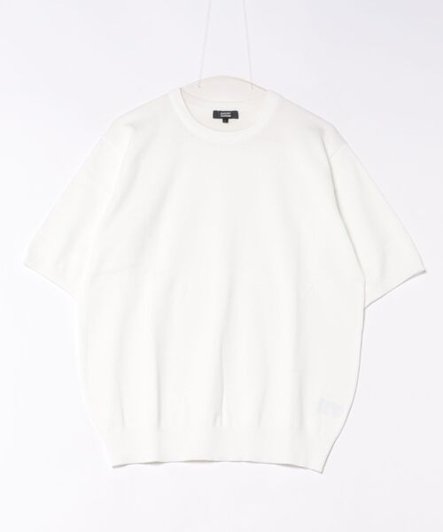 SETUP7(セットアップセブン)の「【SETUP7】12GニットTシャツ 6412-902(Tシャツ/カットソー・メンズ・チャコールグレー/ネイビー/ホワイト/ブラック・M/L)」の7枚目の写真