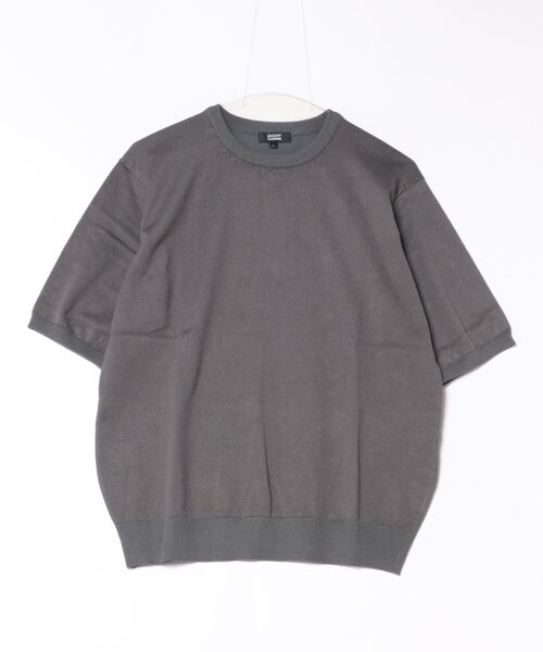 SETUP7(セットアップセブン)の「【SETUP7】12GニットTシャツ 6412-902(Tシャツ/カットソー・メンズ・チャコールグレー/ネイビー/ホワイト/ブラック・M/L)」の9枚目の写真