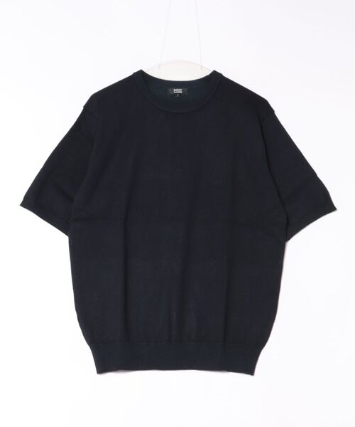 SETUP7(セットアップセブン)の「【SETUP7】12GニットTシャツ 6412-902(Tシャツ/カットソー・メンズ・チャコールグレー/ネイビー/ホワイト/ブラック・M/L)」の10枚目の写真
