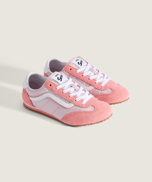 VANS(バンズ)の「キッズ スーパーロープロ / Super Lowpro Pale Petal Pink VN000Z34GSF1(スニーカー・キッズ・ライトピンク・1/2/11/3/12/13)」の2枚目の写真