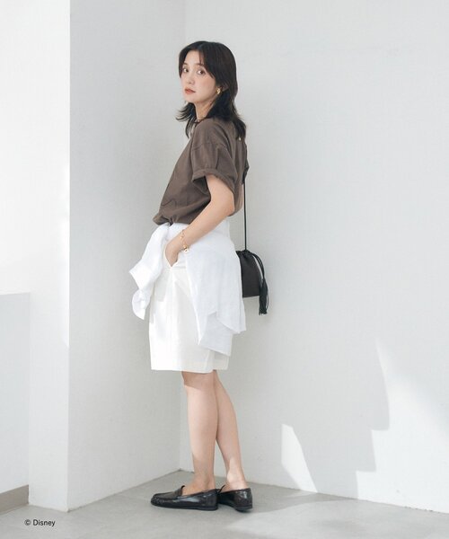 RIVE DROITE(リヴドロワ)の「【綿100%/洗濯機洗い可】Rock / Mickey / Tee(夏服)(Tシャツ/カットソー・レディース・ブラウン・FREE)」の18枚目の写真