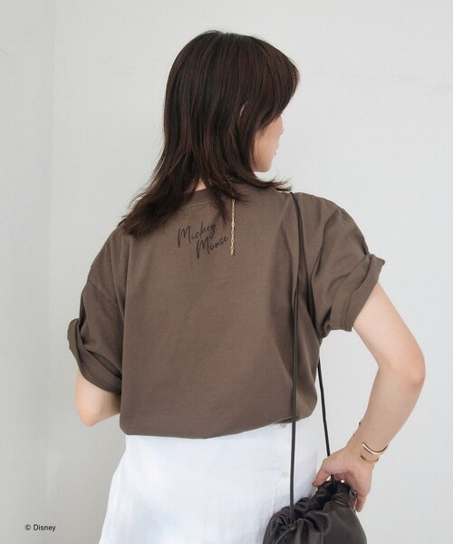 RIVE DROITE(リヴドロワ)の「【綿100%/洗濯機洗い可】Rock / Mickey / Tee(夏服)(Tシャツ/カットソー・レディース・ブラウン・FREE)」の12枚目の写真